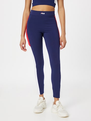 FILA Skinny Leggings in Blauw: voorkant