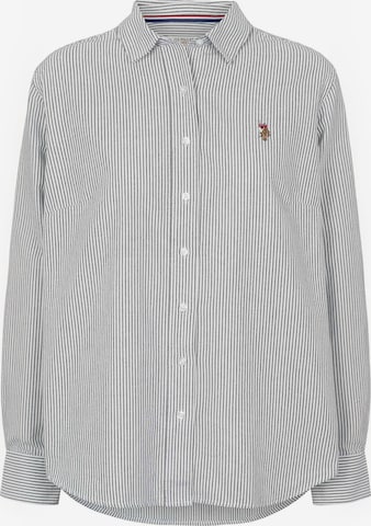 U.S. POLO ASSN. Póló ' UWGina Oxford ' - kék: elől