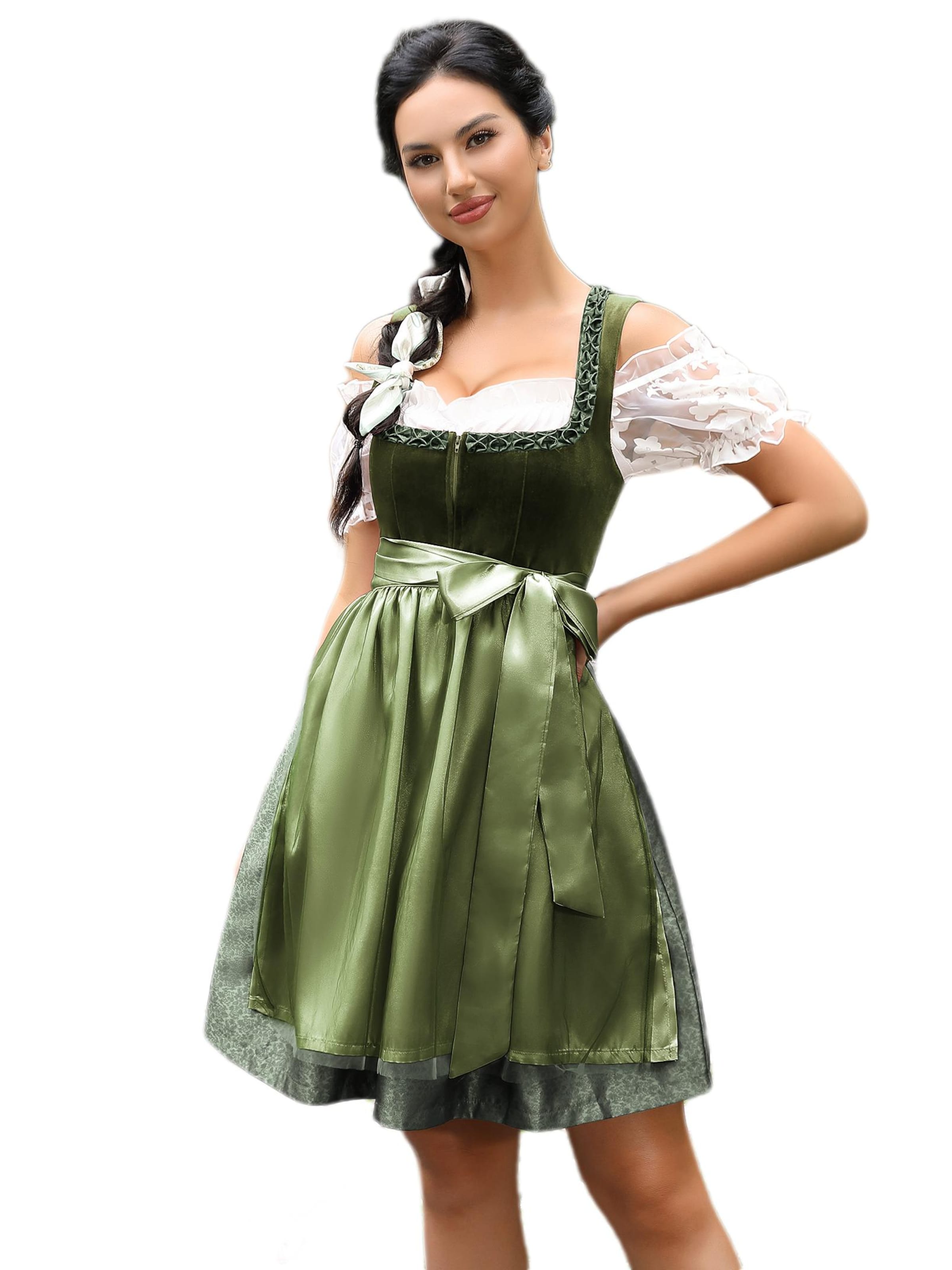 Yesfashion Dirndl in Green: front