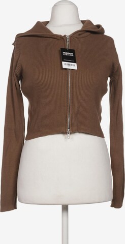 Brandy Melville Sweatshirt & Zip-Up Hoodie in S in Brown: front