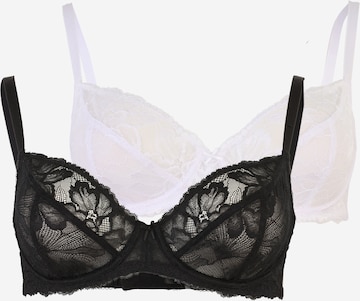 Dorina T-Shirt Rintaliivi värissä musta: etupuoli