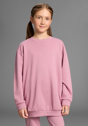 H.I.S EM Sweatshirt in Pink: front