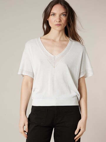 Pull-over 'Marlyn' Deeluxe en blanc : devant