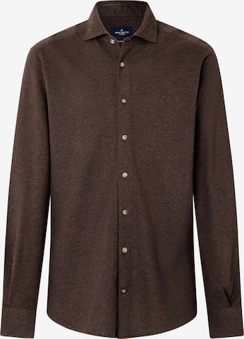 Hackett London Button Up Shirt in Brown: front