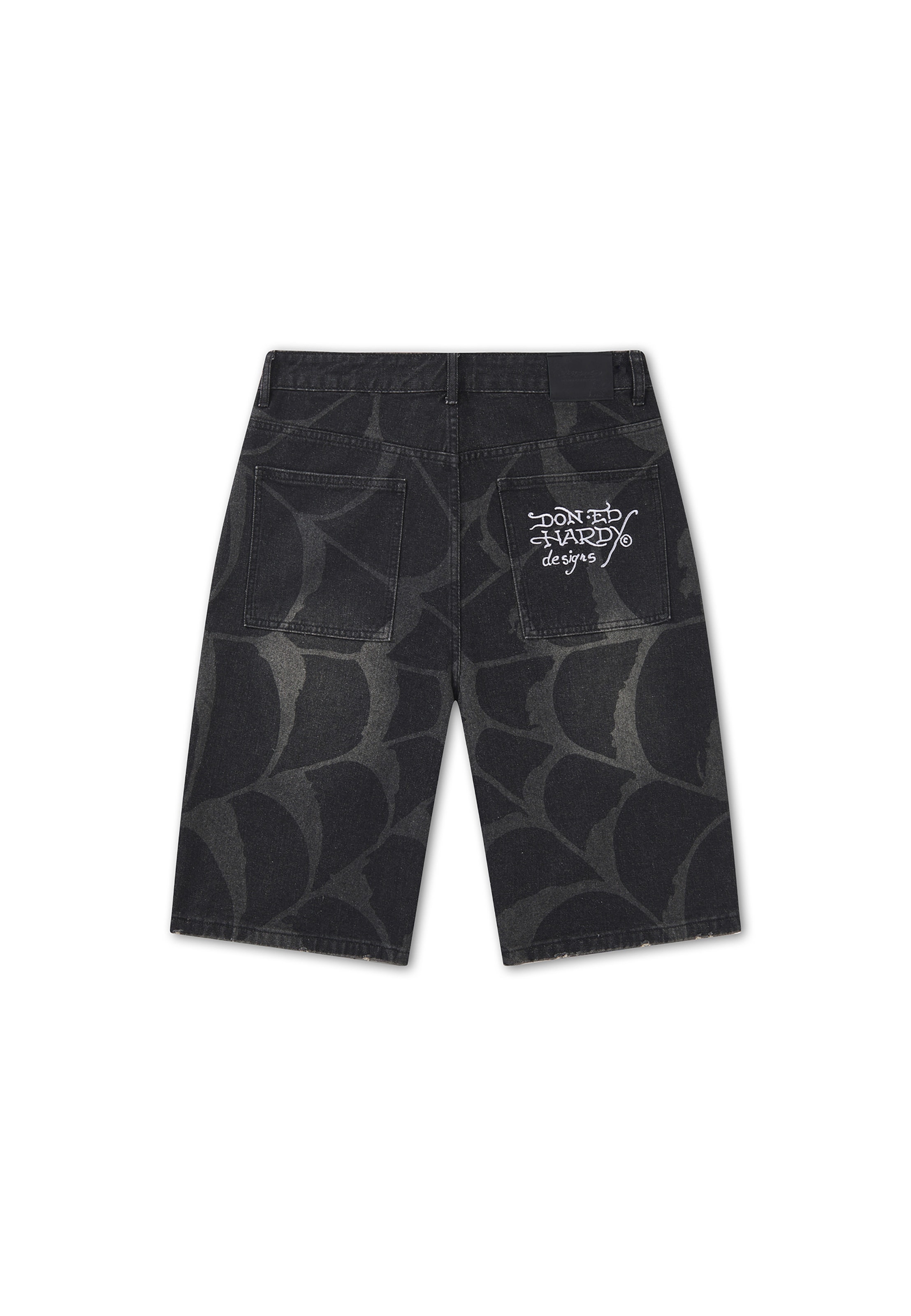 Ed Hardy Baggy Джинсы 'Cobweb' в Черный