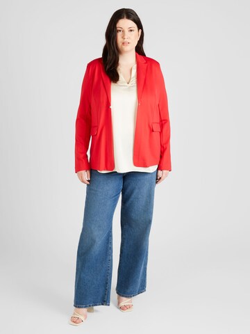 ONLY Carmakoma - Blazer 'GOLDTRASH-PINKOS' em vermelho