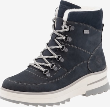 Bottes à lacets REMONTE en bleu : devant