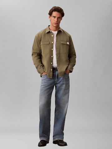 Coupe regular Chemise Calvin Klein Jeans en vert