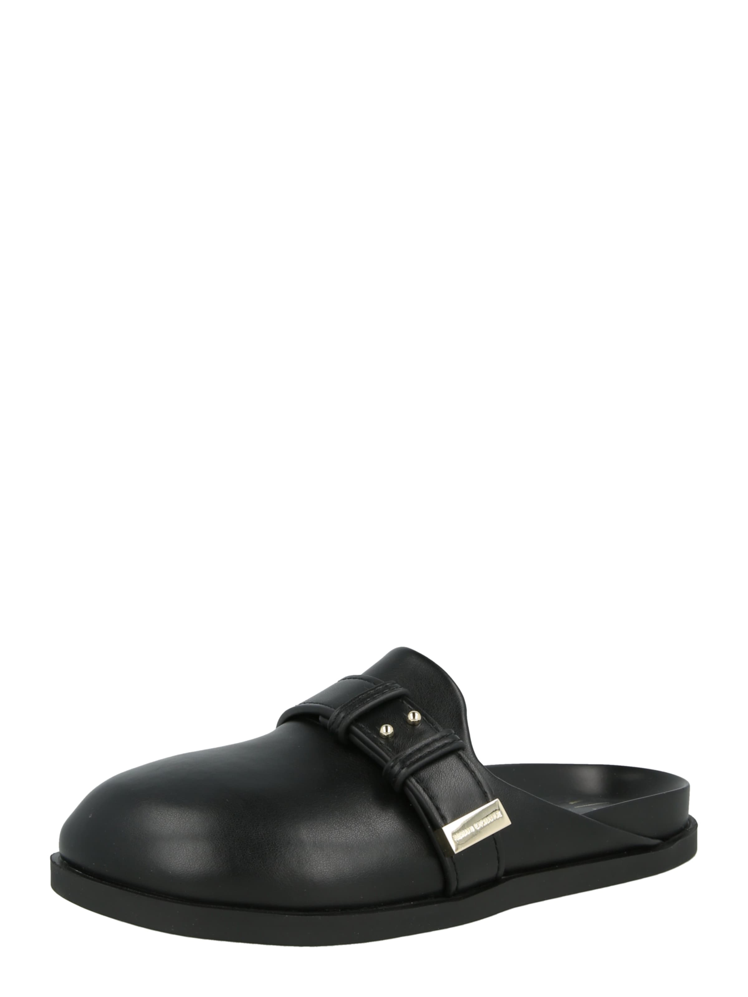 ARMANI EXCHANGE Klapki 'FLORENCE' w kolorze czarny: przód