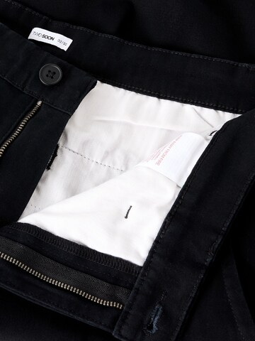 Coupe slim Pantalon chino TWO SOON en noir