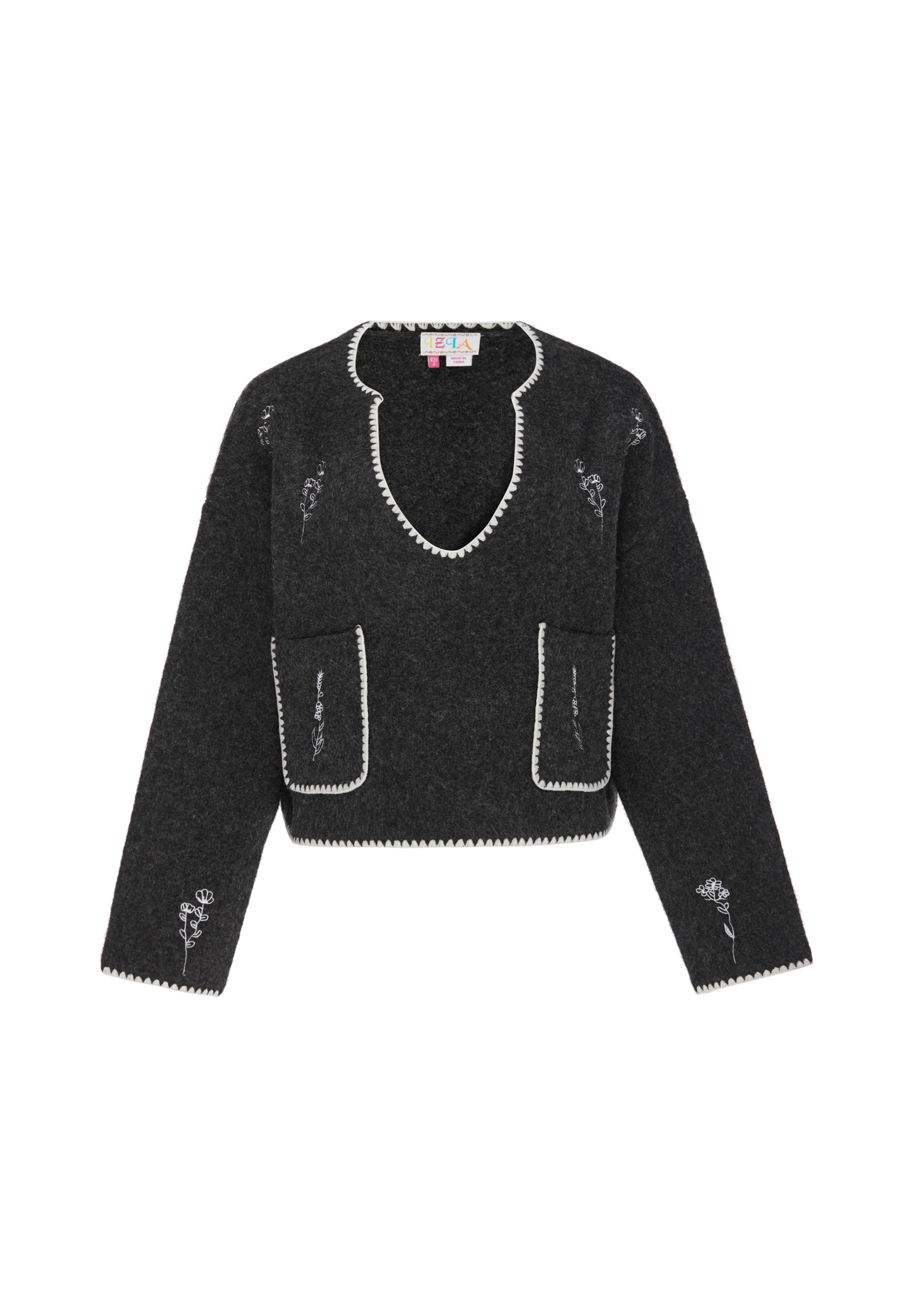 IZIA - Jersey en gris: frente