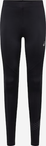 Skinny Pantalon de sport ASICS en noir : devant