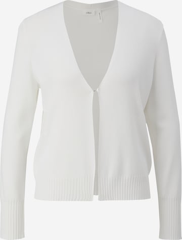 s.Oliver BLACK LABEL Knit Cardigan in White: front