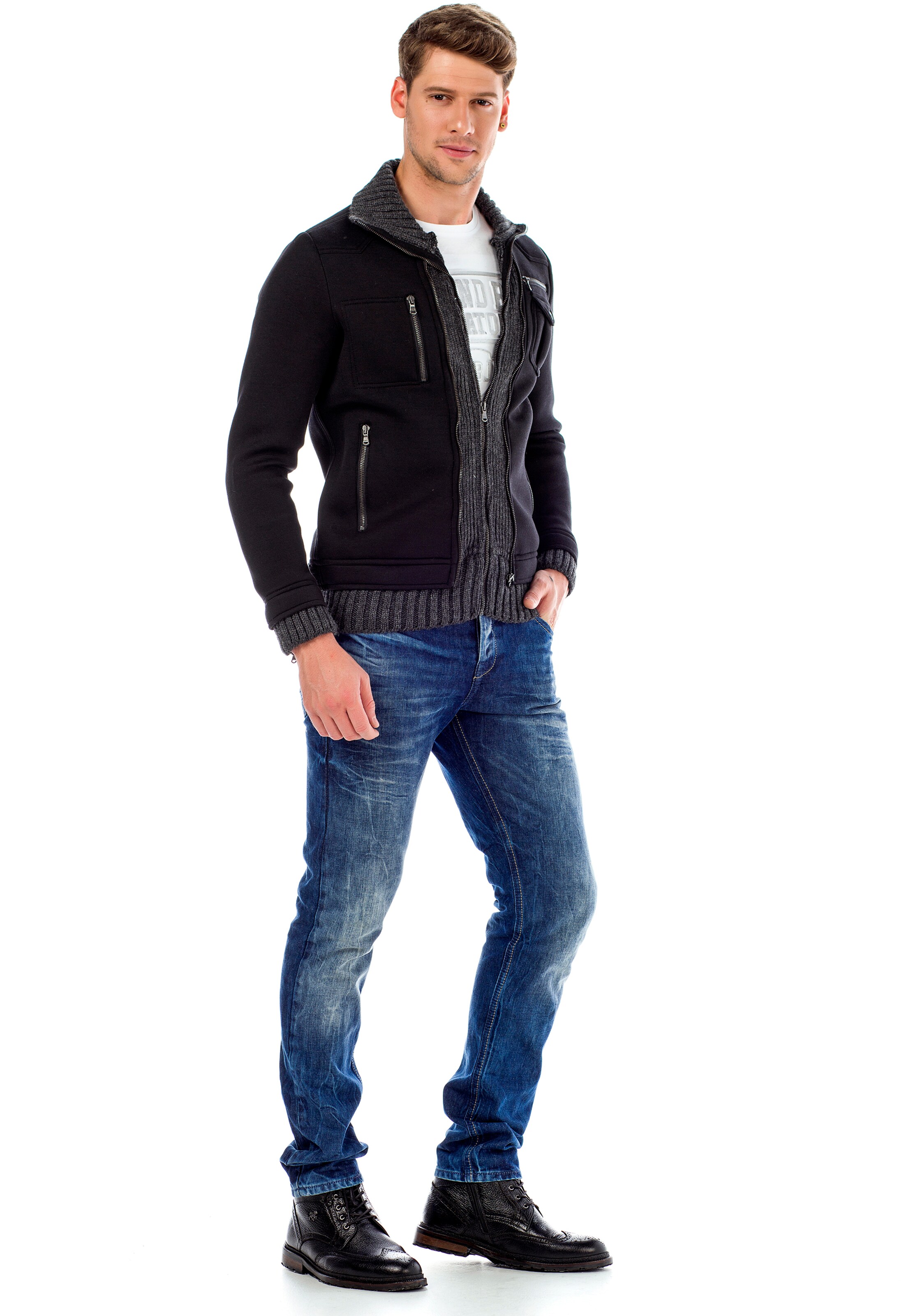 CIPO & BAXX Regular Jeans in Blau