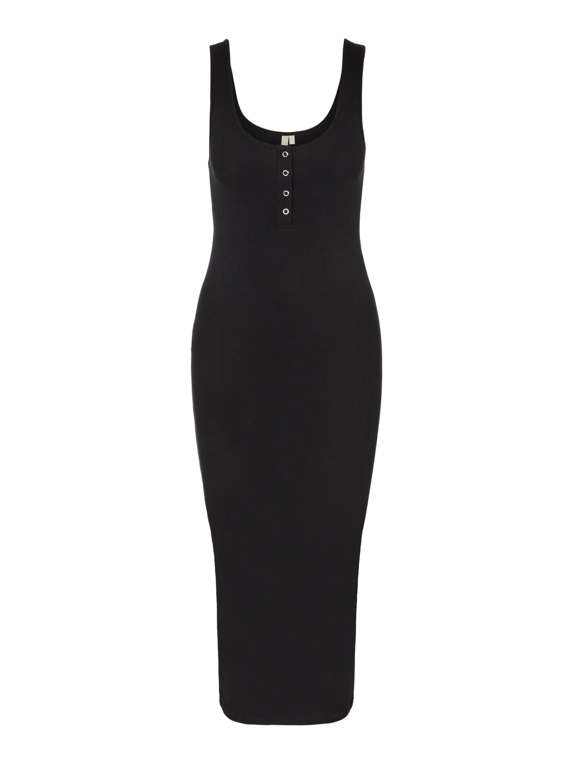 Abito 'Kitte' di PIECES in nero: frontale