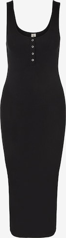 PIECES فستان 'Kitte' بلون أسود: الأمام