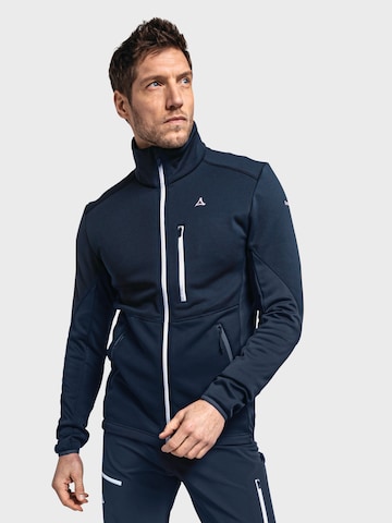 Veste en polaire fonctionnelle 'Lodron M' Schöffel en bleu : devant