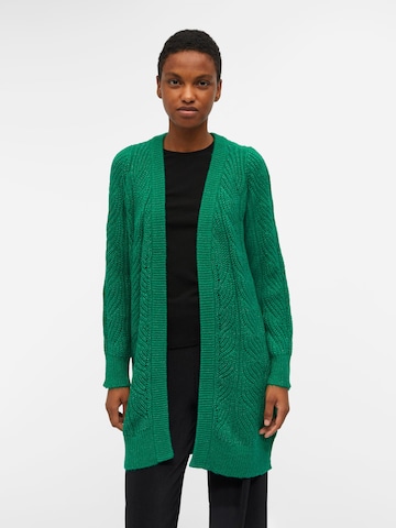 OBJECT Knit Cardigan in Green: front