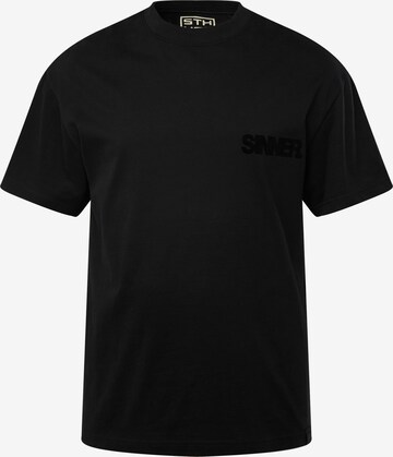 T-Shirt STHUGE en noir : devant