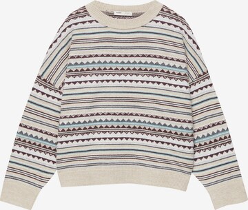 Pull-over Pull&Bear en beige : devant