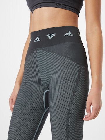 ADIDAS SPORTSWEAR Skinny Sporthose in Blau