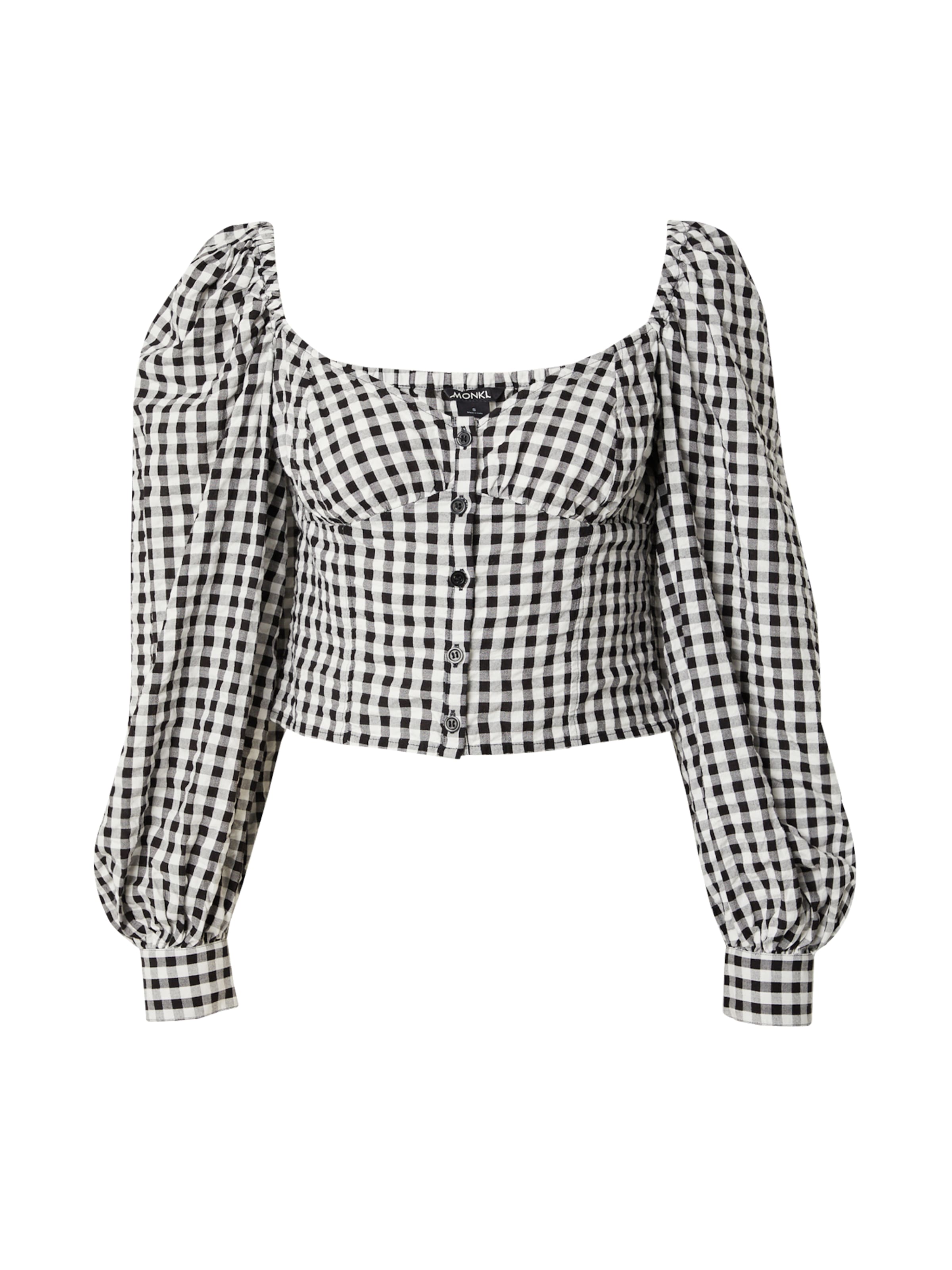 Monki Bluse in Schwarz: Vorderseite