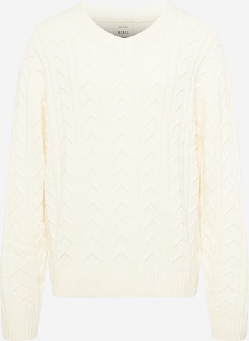 Redefined Rebel Sweater 'Paul' in White: front