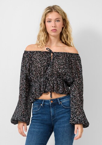 QS Blus i svart: framsida