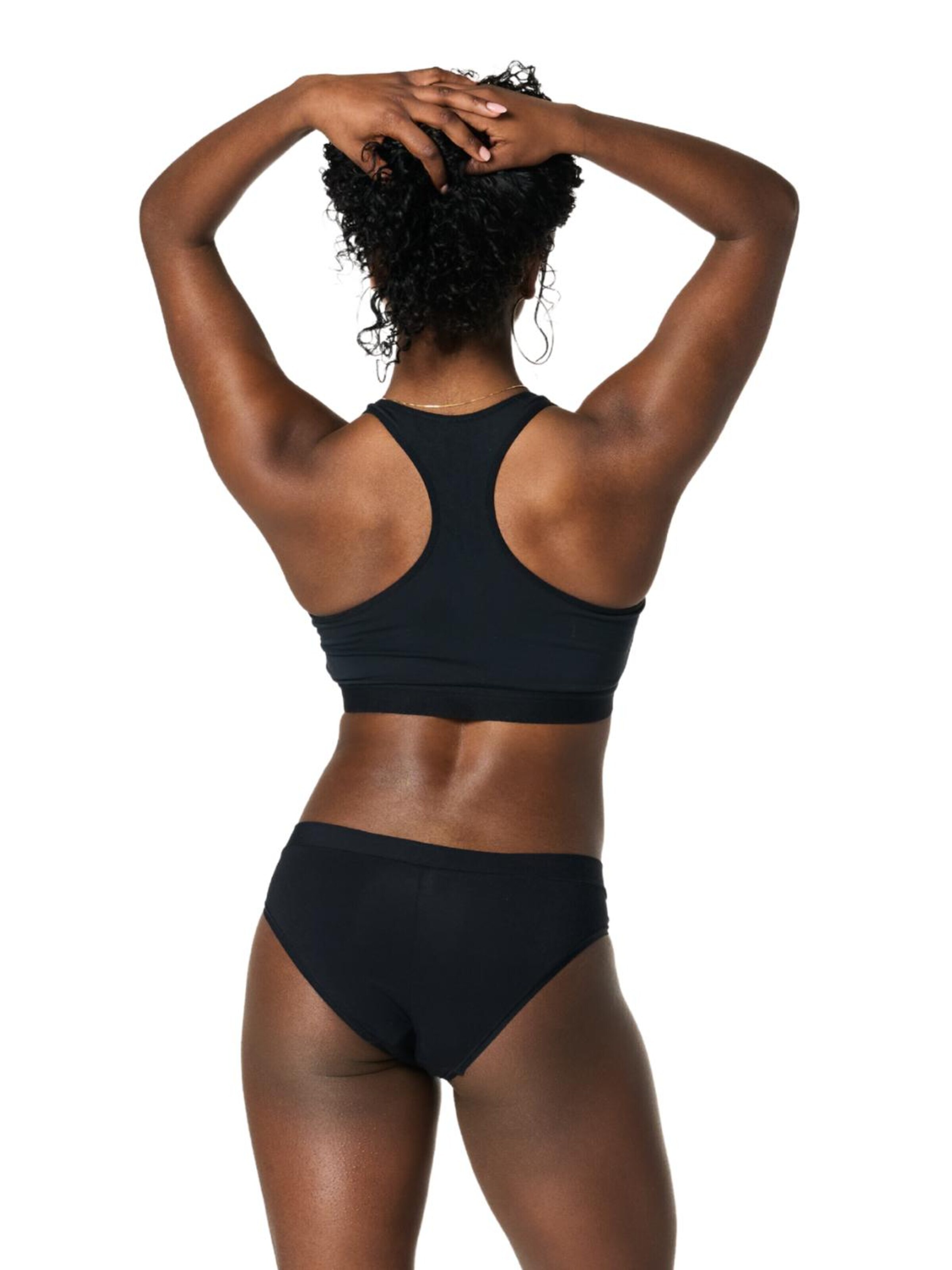 Moodies Undies Slip 'Cheeky Brief gemiddeld-zwaar' in Zwart