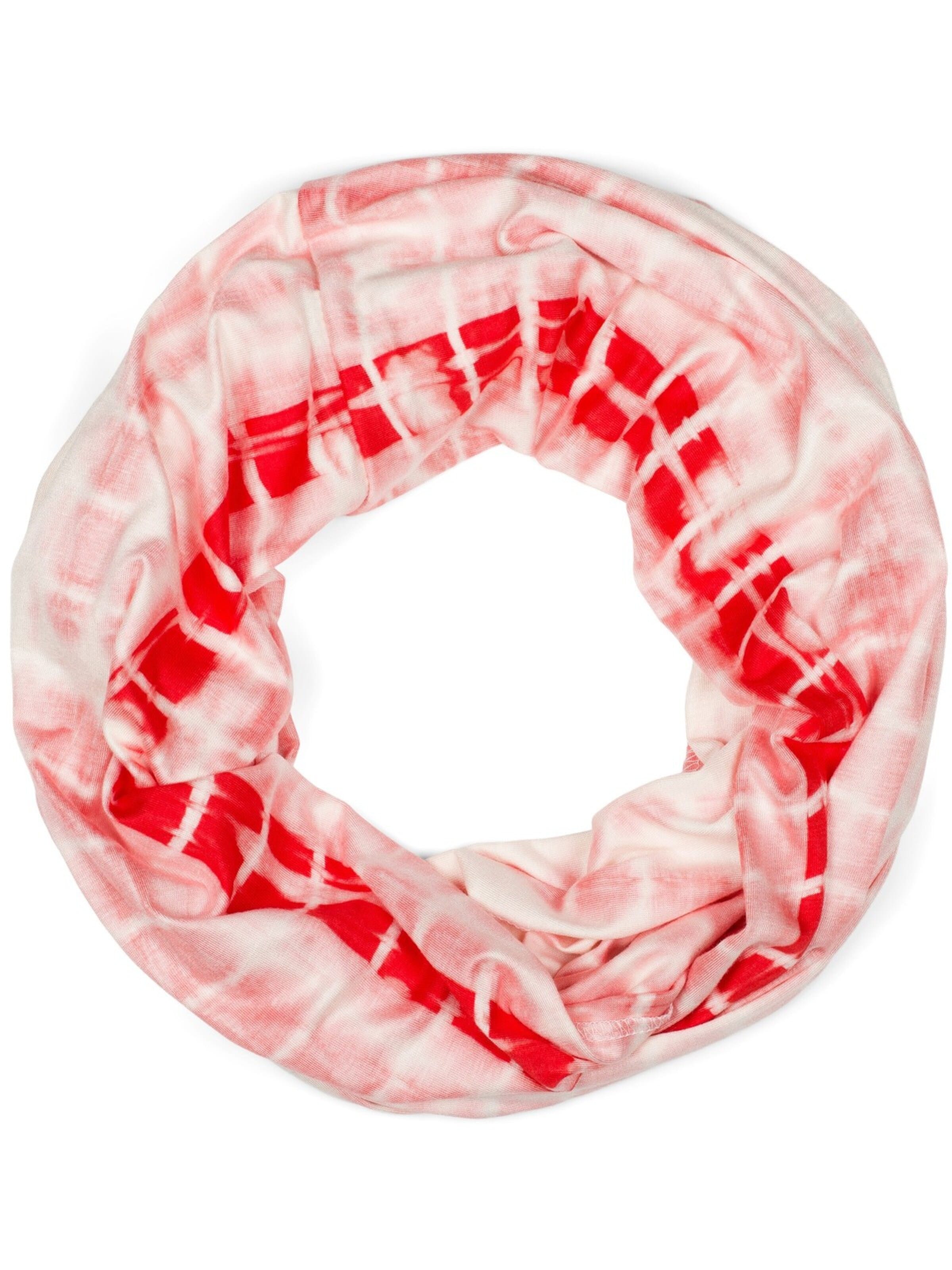 styleBREAKER Schlauchschal 'Loop Schal Batik Streifen'‌ in Orange: Vorderseite