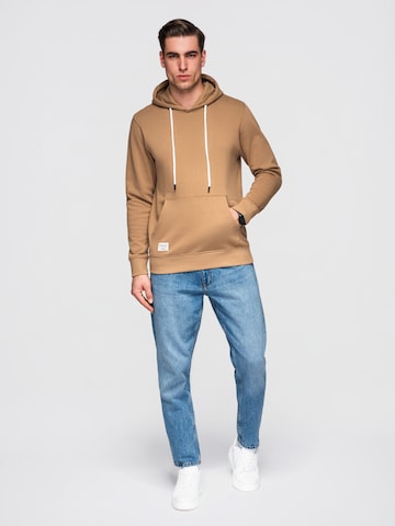 Sweat-shirt Ombre en marron