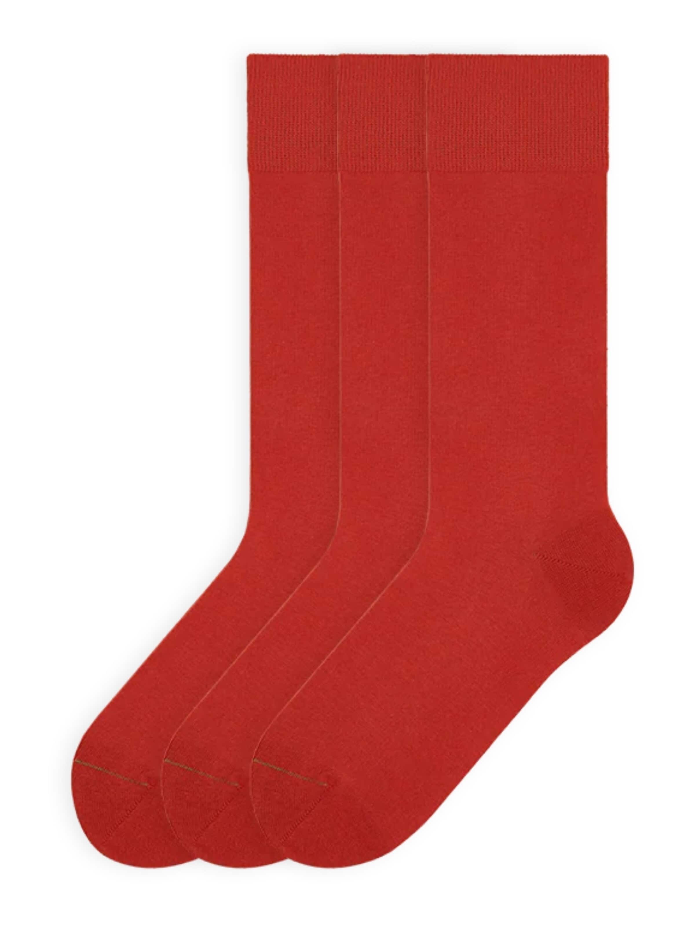 Von Jungfeld Socks 'Colour' in Red: front