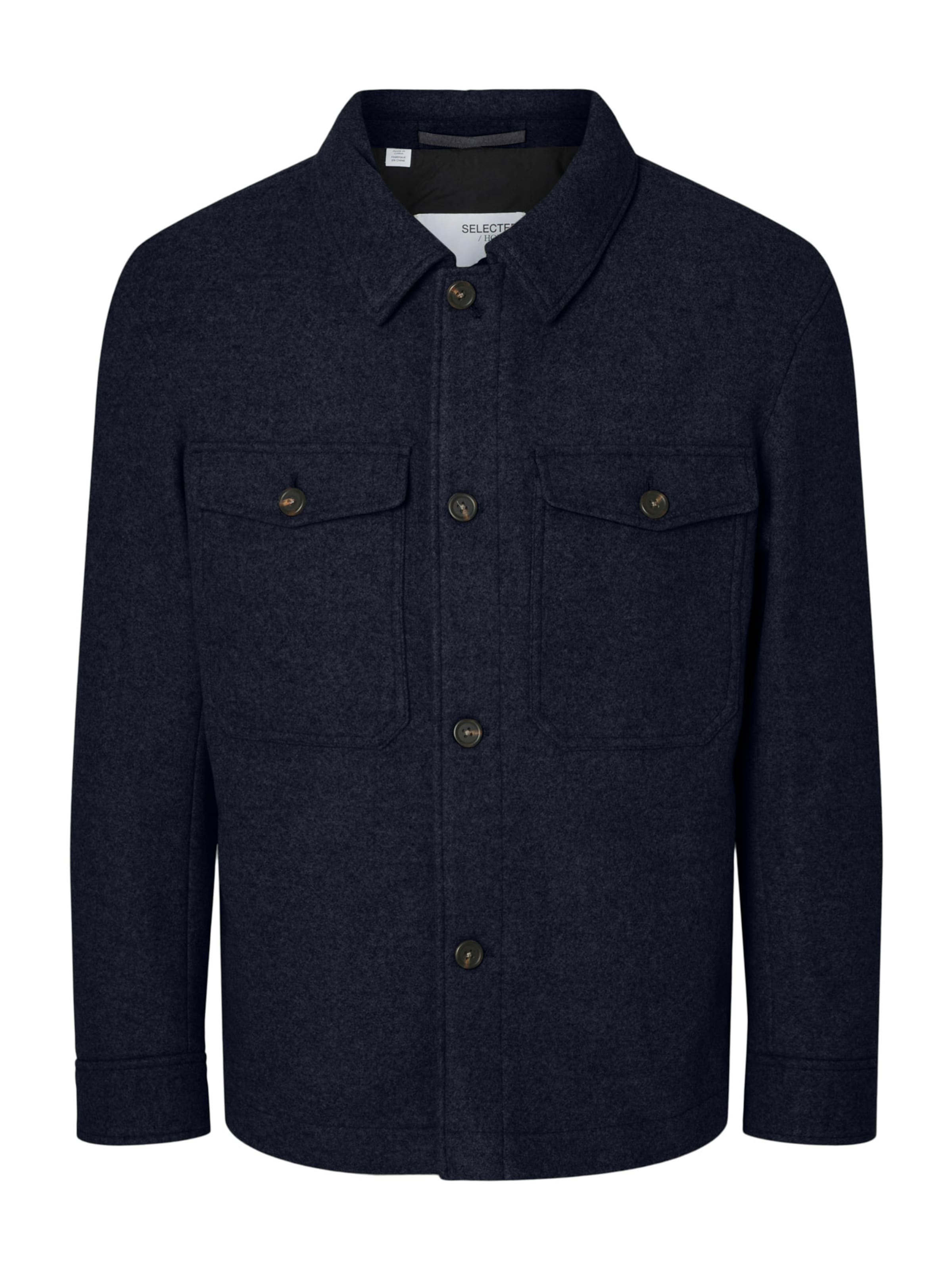 SELECTED Μπλουζάκι 'SLHMitch' σε μπλε: μπροστά