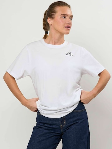 KAPPA Regular Fit Skjorte ' KMLogo Cafers ' i hvid