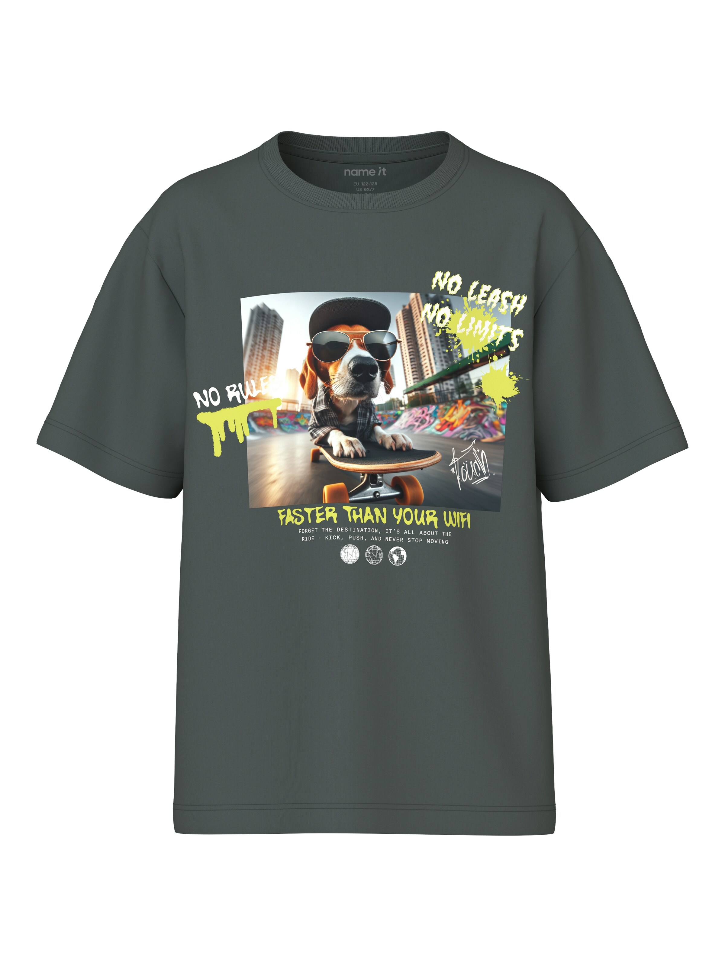 NAME IT T-Shirt in Grau: Vorderseite