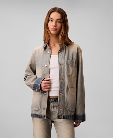 Veste mi-saison Calvin Klein Jeans en gris : devant