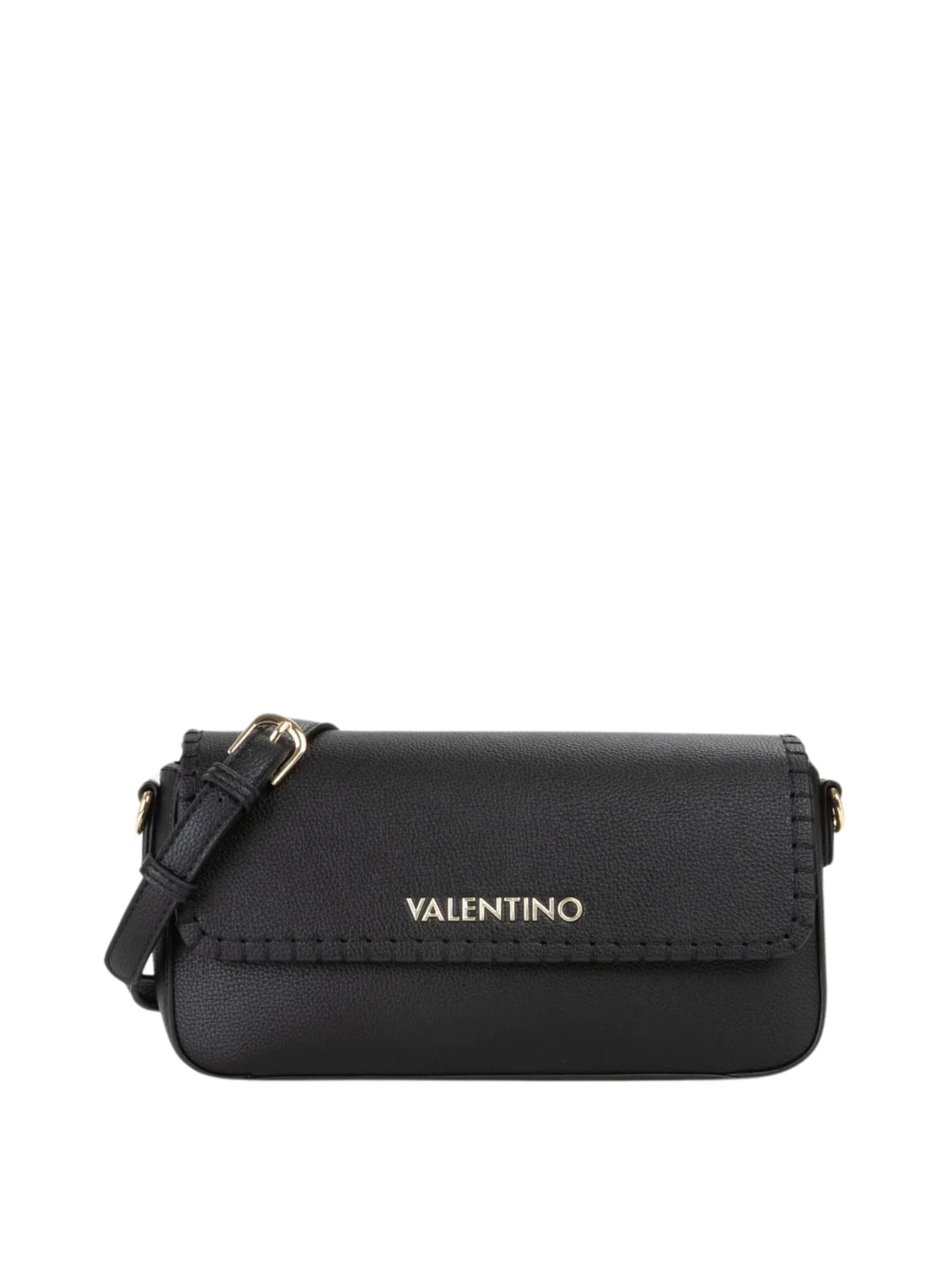 VALENTINO - Bolso de hombro en negro: frente