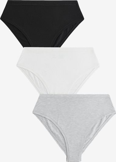 XL dydžio Moteriškos kelnaitės 'Ultimate Comfort' iš Next, spalva – pilka / juoda / balta, Prekių apžvalga