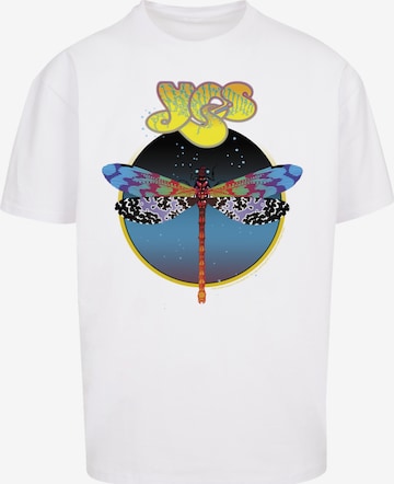 T-Shirt 'YES Dragonfly Tour V1' F4NT4STIC en blanc : devant