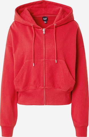 Veste de survêtement GAP en rouge : devant