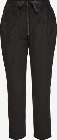Pantalon s.Oliver BLACK LABEL en noir : devant