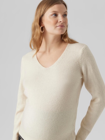 Vero Moda Maternity Пуловер 'NEW WIND' в бежово