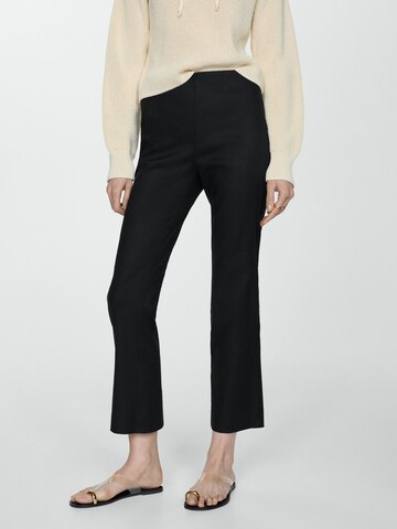 MANGO Bootcut Broek 'Santori' in Zwart: voorkant