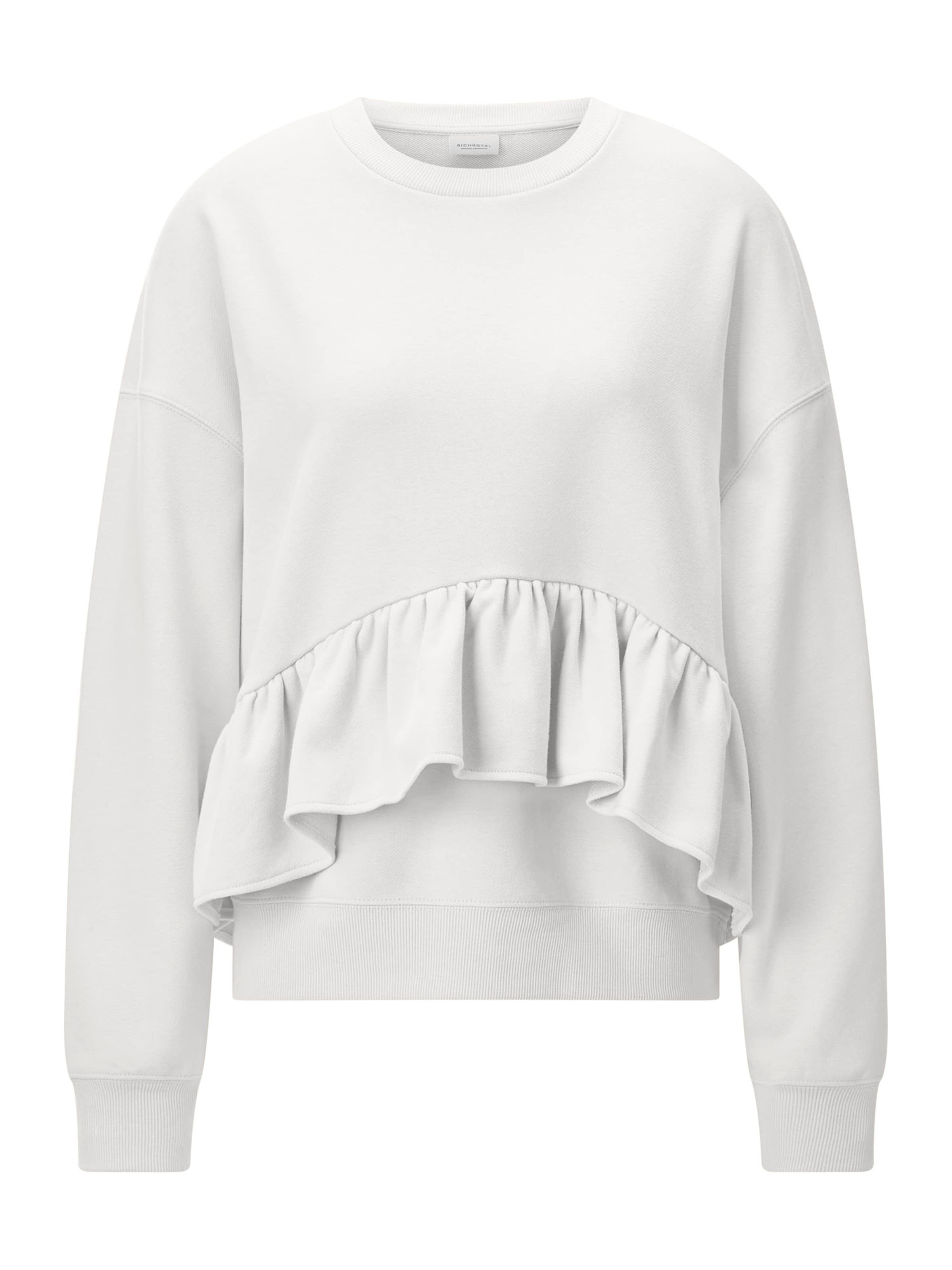 Bluză de molton de la Rich & Royal pe alb: față