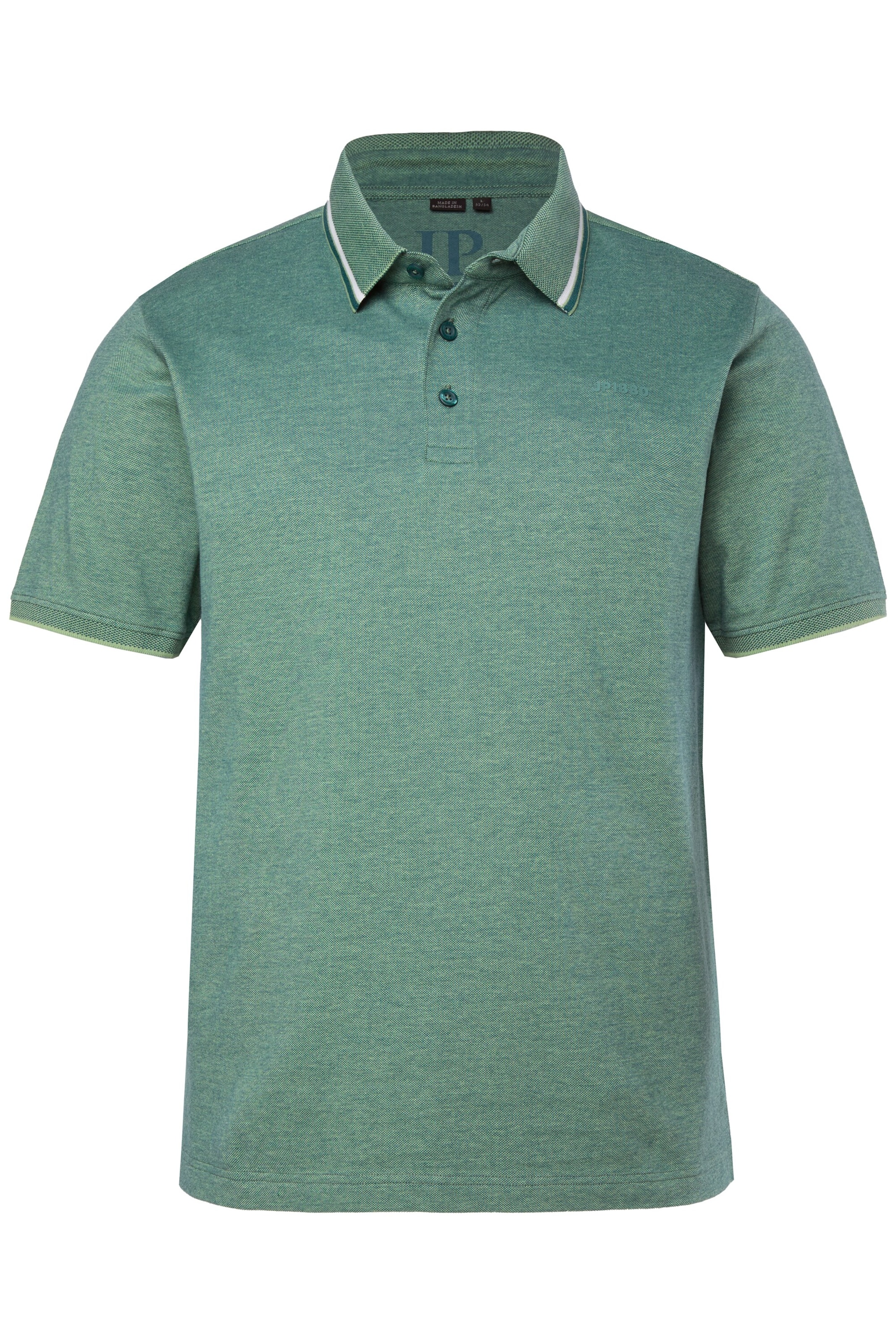 JP1880 Poloshirt in Grün: Vorderseite