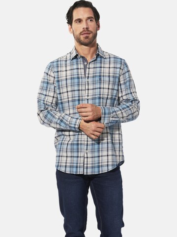 BABISTA Regular Fit Hemd 'Jalor' in Blau: Vorderseite