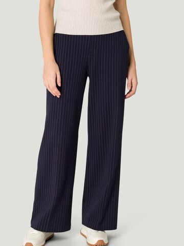 zero Flared Broek in Blauw: voorkant