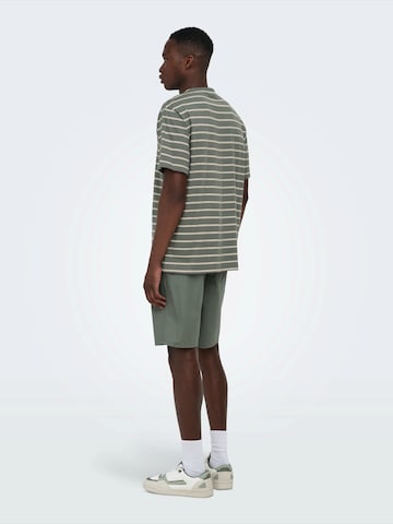 Only & Sons Szabványos Nadrág 'ONSKAL' - zöld