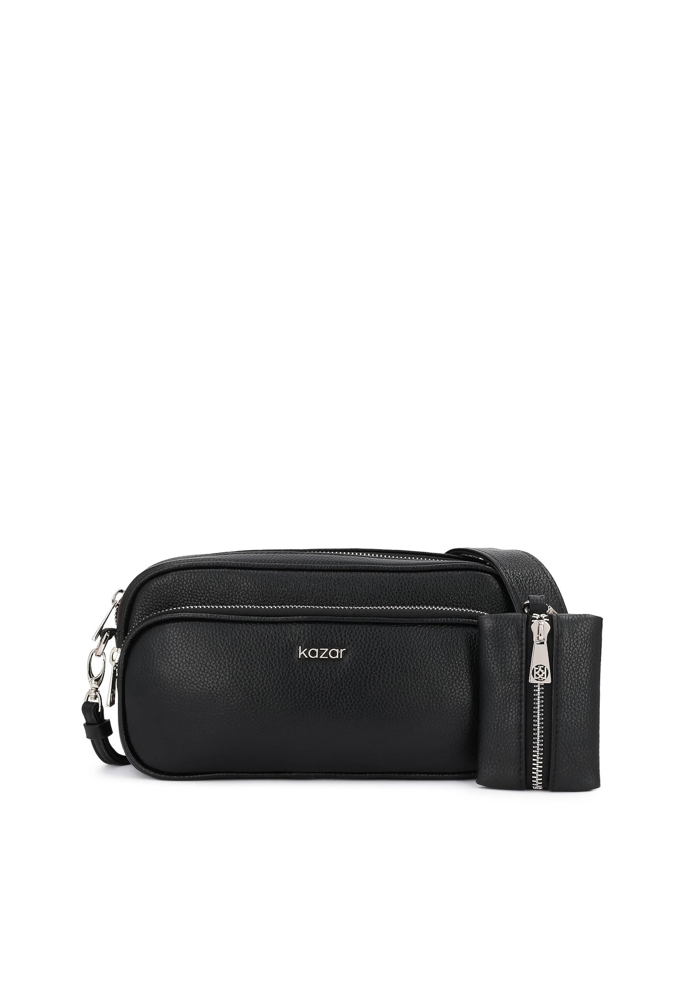 Geantă de umăr de la Kazar pe negru: față