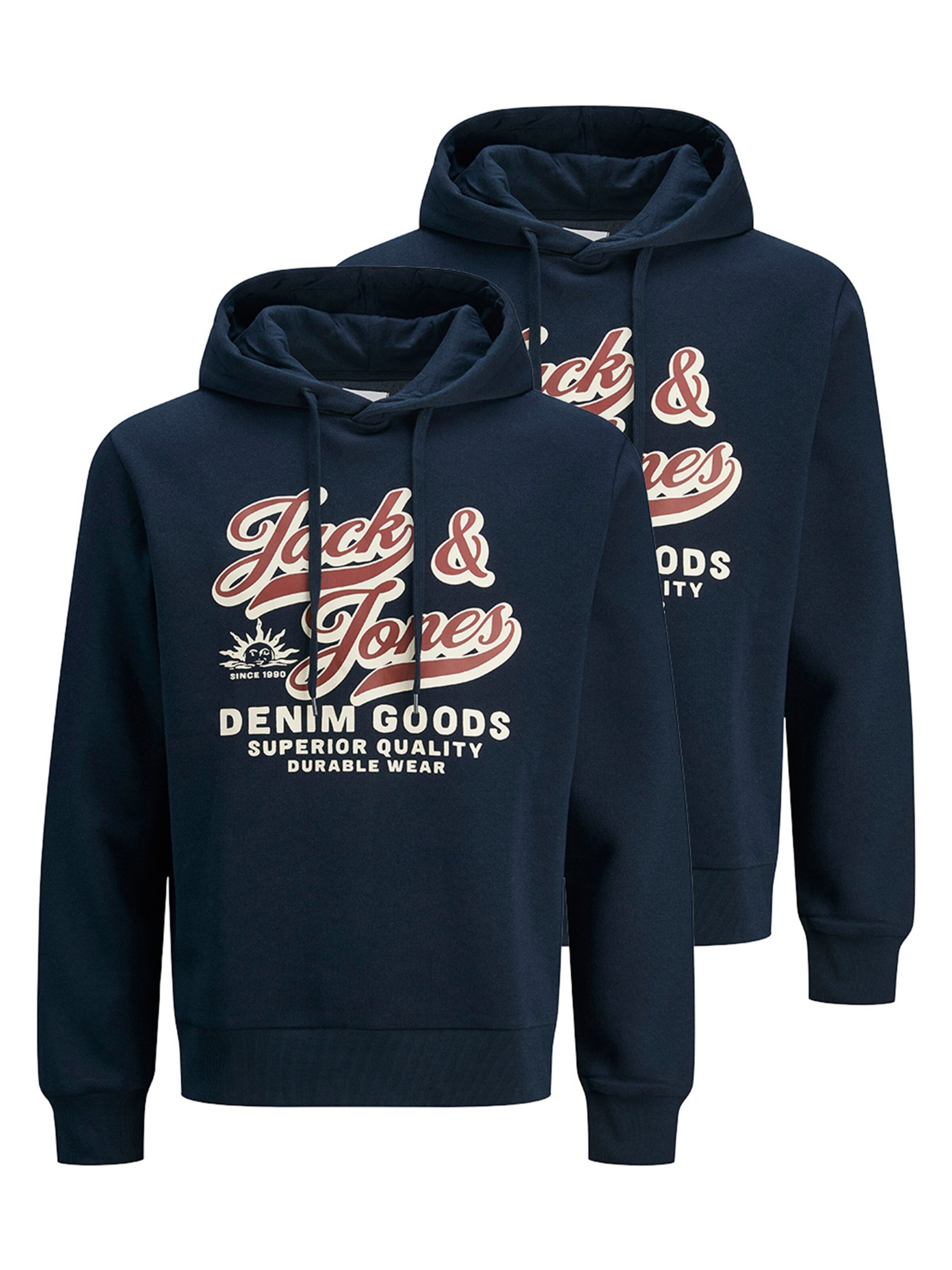 JACK & JONES Sweatshirt 'Logo' in Blue: front